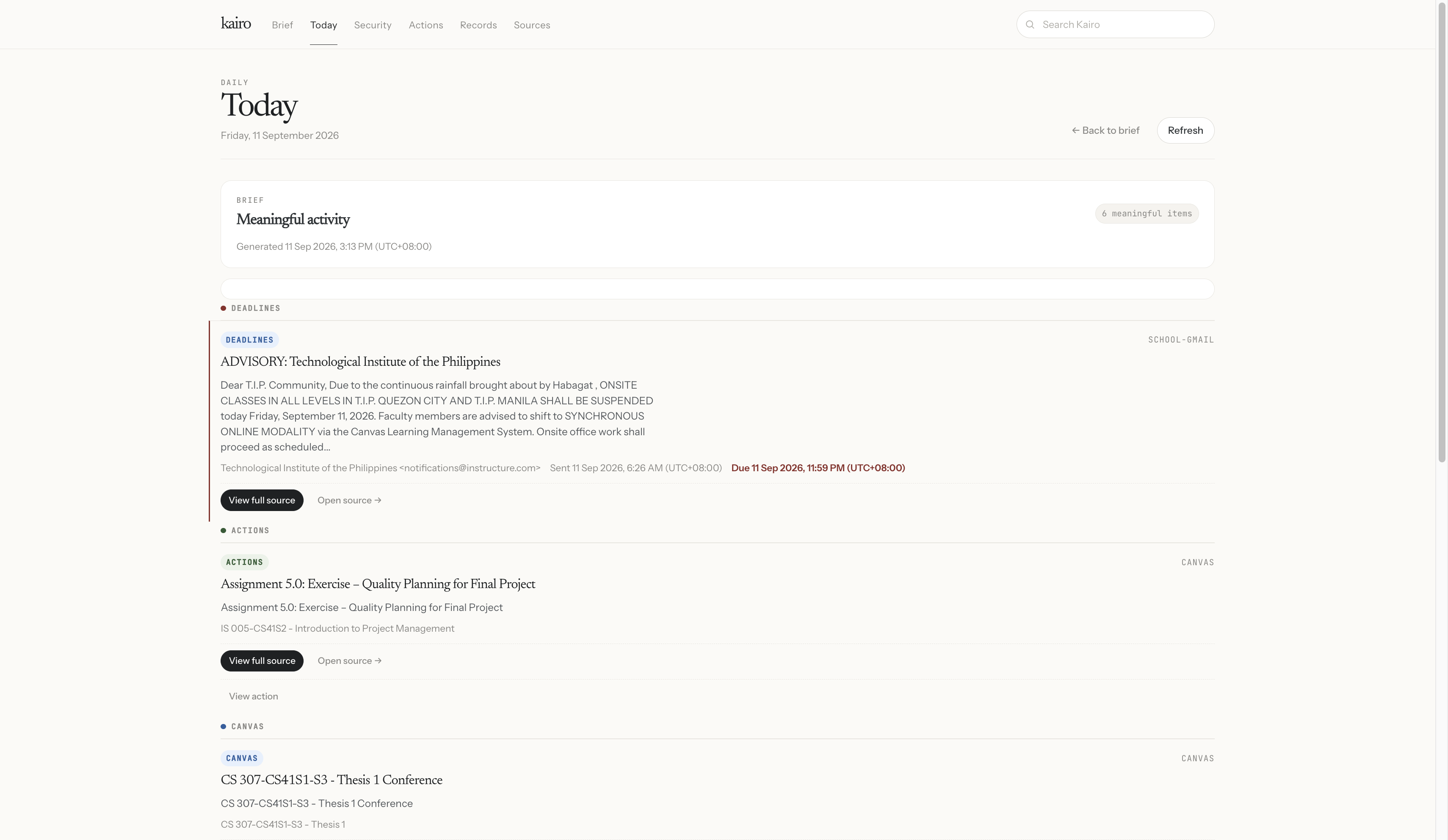 Kairo project preview